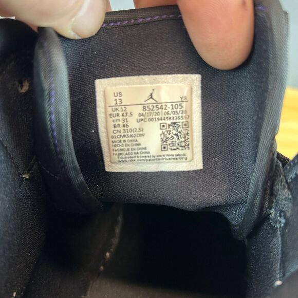 Nike Air Jordan1 Mid SE Court Sneakers Black White Size 13 852542-105 OG Retro - Picture 9 of 9